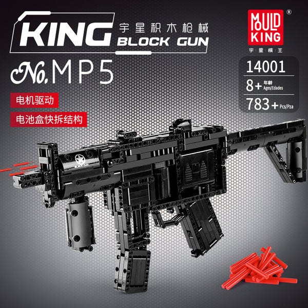 MOULD KING 14001S MP5 Submachine Gun Building Blocks – 783PCS Motorized Military Model