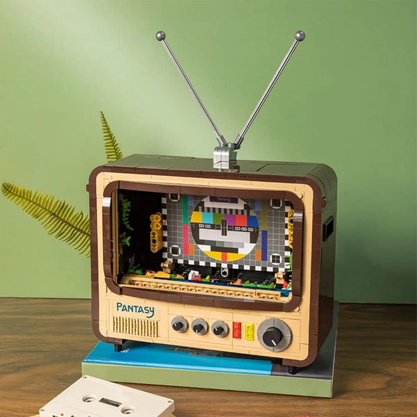 Pantasy Retro Television 61008 Building Blocks Model | Vintage TV Collectible Set
