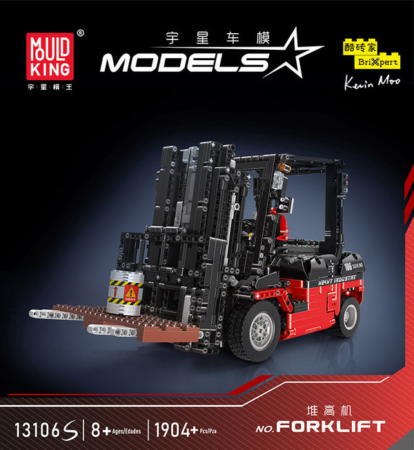 MOULD KING 13106S Remote Control Forklift Building Blocks Set 1743pcs