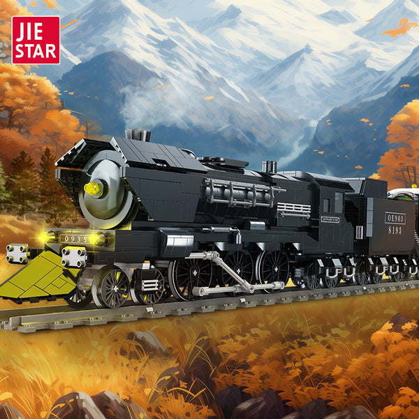 JIESTAR 9155 Orient Express Steam Train Building Set - 3691 Pcs with Lighting (Static/Dynamic Edition)