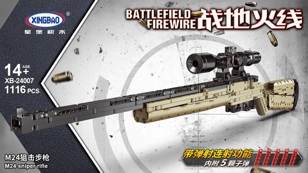 XINGBAO XB-24007 M24 Sniper Rifle – Assault Rifle Building Blocks Set