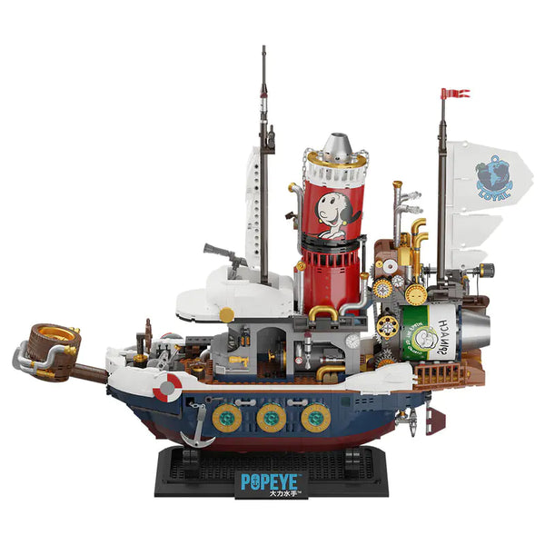 Pantasy 86402 Popeye Treasure Hunt Steamship Building Blocks Set 2000+pcs | Licensed Model