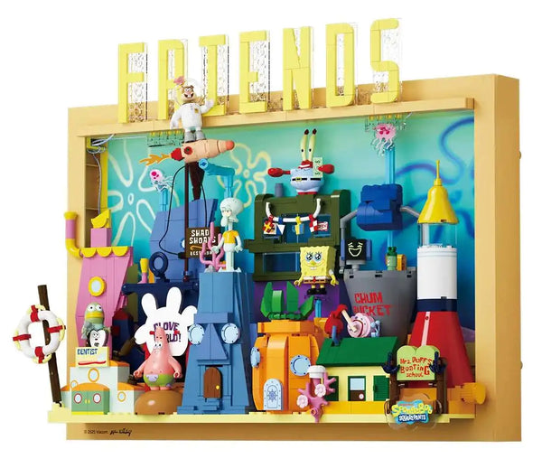 AREA-X SpongeBob Bikini Bottom Park 3D Wall Art Building Blocks AB0083