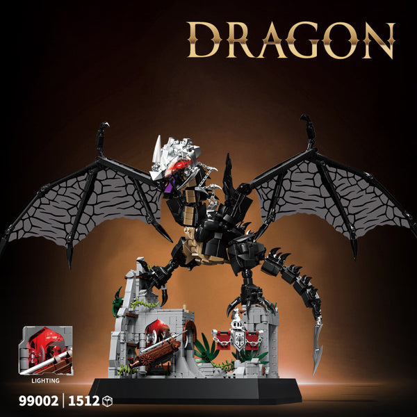 12GO 99002 Nazgûl Dragon Building Blocks Set 1512pcs Collectible Model
