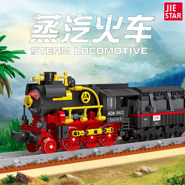 JIESTAR - Crocodile Locomotive | Set 59008 676 pieces