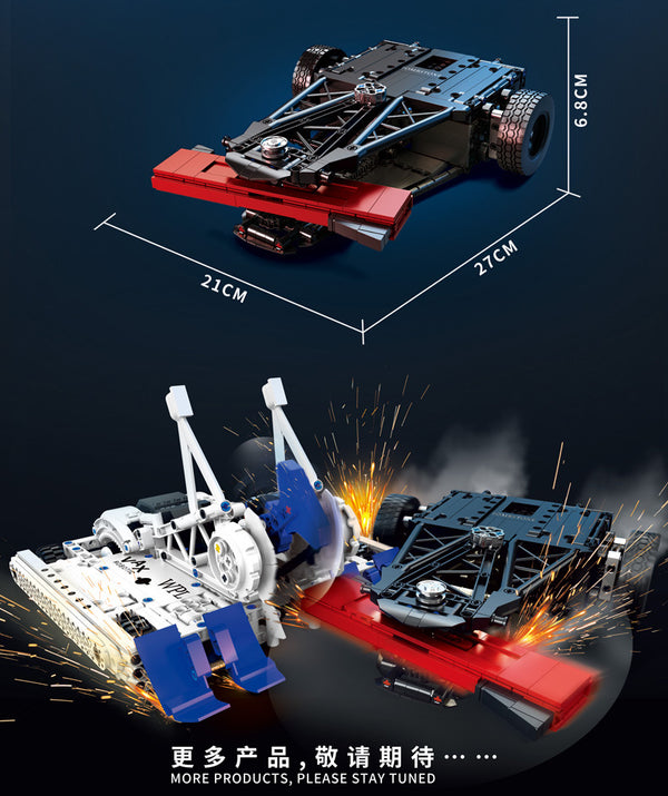 DK 4001 & 4002 Mechanical Brawl Three-Wheel Drive RC Combat Robots Building Blocks