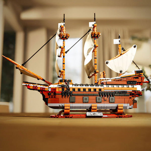 Teycole T2147 Mayflower Ship Building Set - 2076 PCS Model Ship for Adults