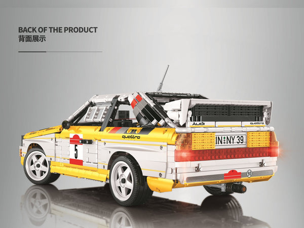 Audi Sport Quattro S1 Group B 1984 Building Blocks Set 3887pcs（Static & Dynamic）
