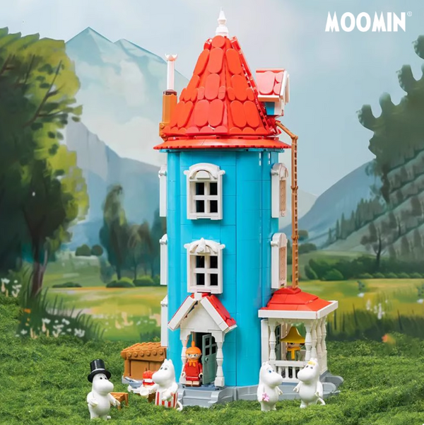 Pantasy Moomin House 87201 Building Blocks Set 1800pcs | Official Moomin Collaboration with 6 Figures