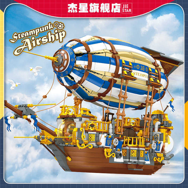 Steampunk Spaceship Building Block Set – 3,272pcs High-Difficulty DIY Model Kit