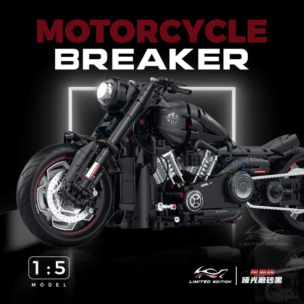 Gu Li 60521 Motorcycle Building Blocks – 2260 PCS Model Kit with Adjustable Display Stand & Original Box
