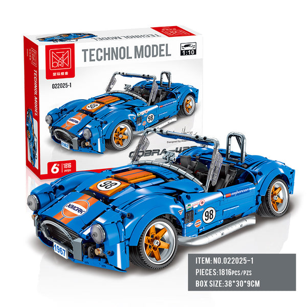 MORK 022025-1 Shelby Cobra 427 1:10 Scale Model Building Kit (1816 PCS)