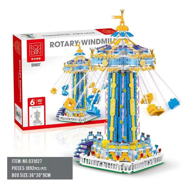 Amusement Park Rotating Windmill – 1892-Piece Building Set