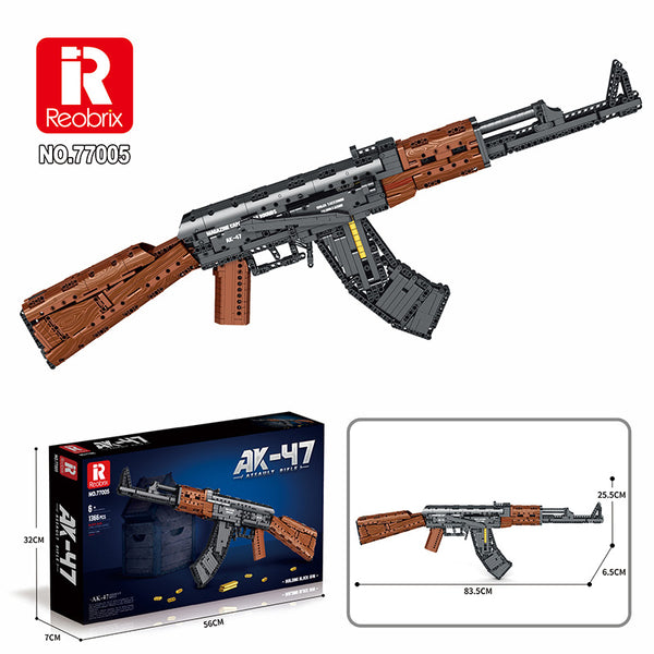 AK-47 Assault Rifle – Gun Building Block 1366pcs