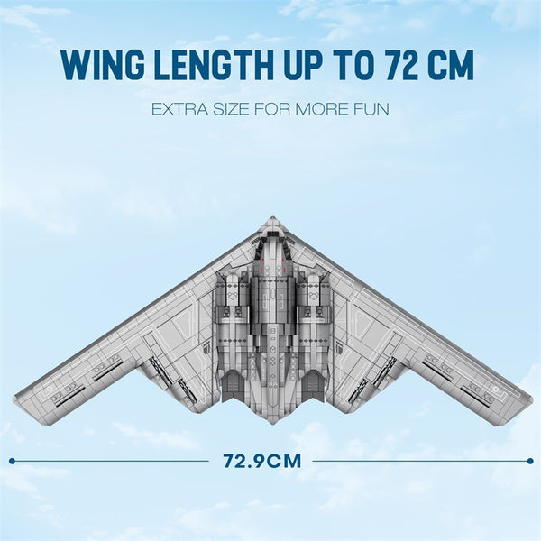 B-2 Ghost Strategic Bomber Building Blocks – 2,063pcs DIY Air Force Fighter Model