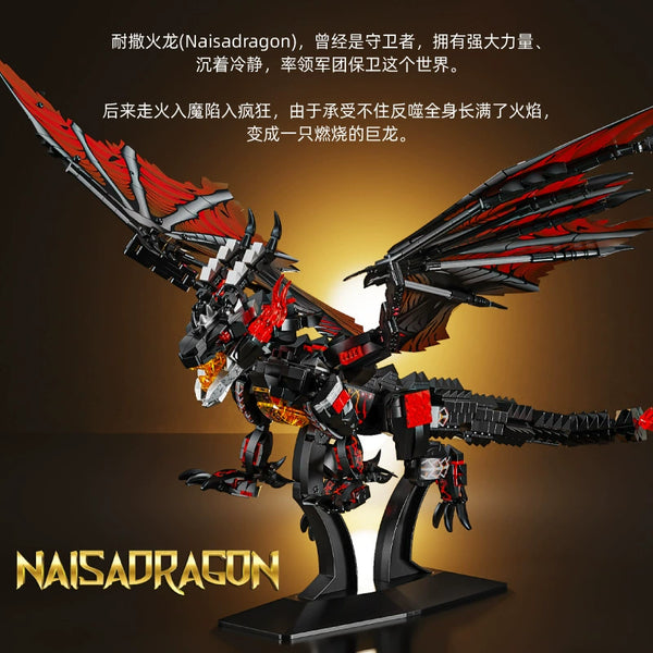 Fire & Ice Dragon Building Blocks Series