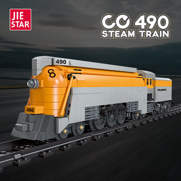 JIESTAR CO 490 Steam Train Building Set 59021 - 808 Pcs Classic Model