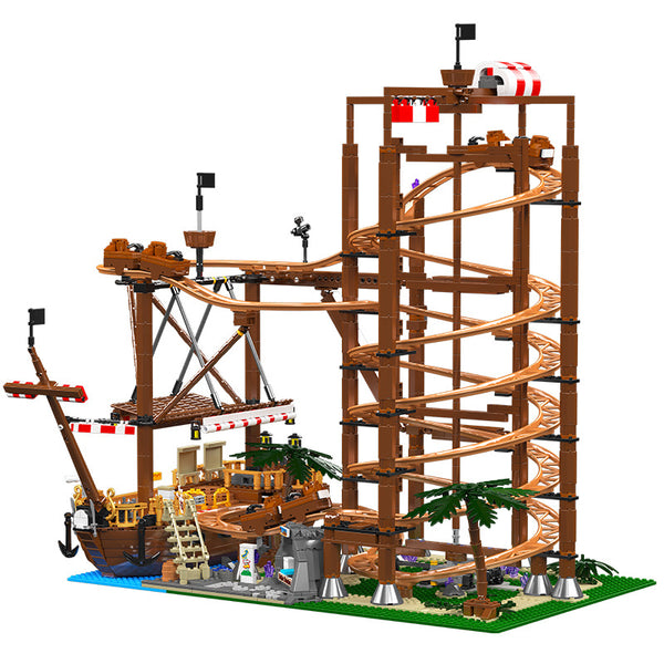 Double Helix Roller Coaster Building Set 2,174 Pcs