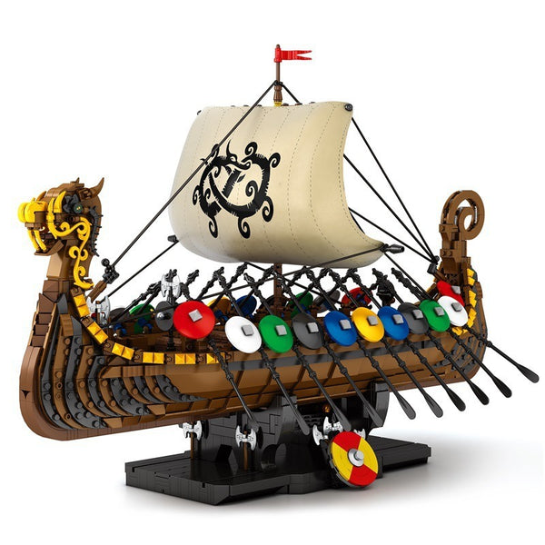 2,547PCS Viking Ship Building Blocks – Medieval Series