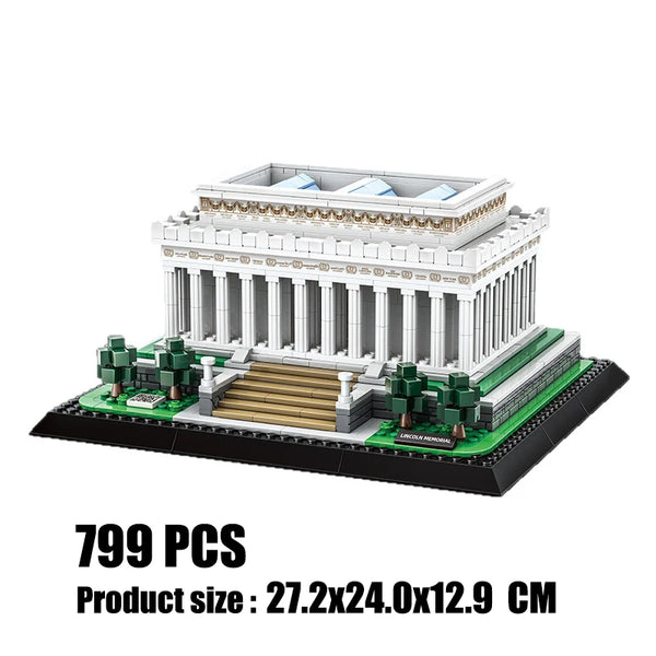 Lincoln Memorial Building Set - 799pc Model Kit