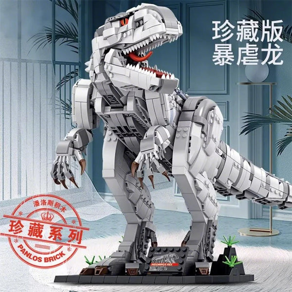 Dinosaur World Building Blocks Set Primitive Forest Dinosaur Animals Bricks T-Rex Model