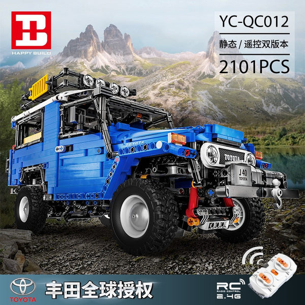 Toyota FJ40（Xinyu YC-QC012） Off-Road SUV Building Blocks Model – Static & Dynamic Versions – 2101 PCS